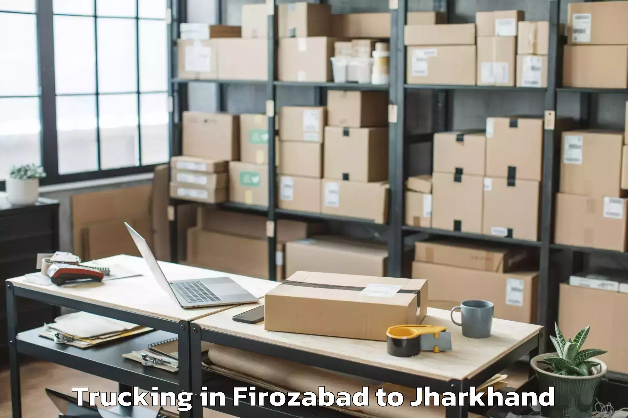 Easy Firozabad to Bisrampur Trucking Booking